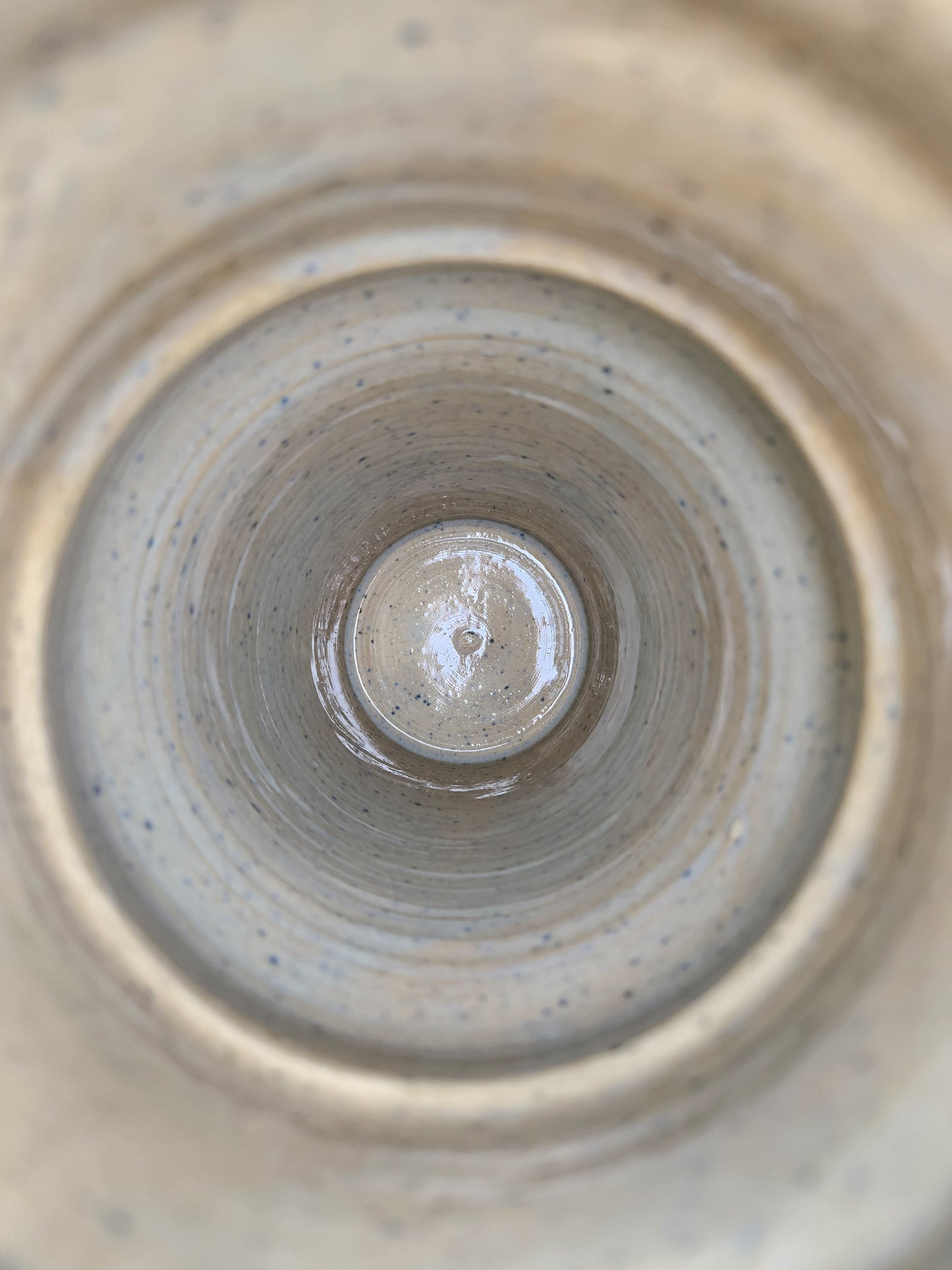 Lavender Grey Stencil Vase