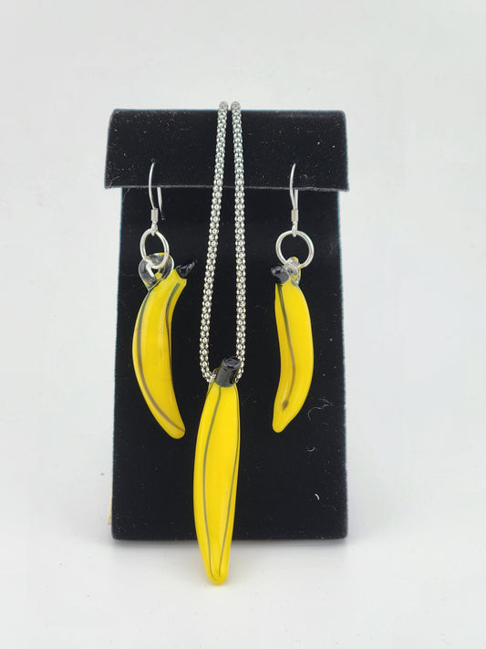 Banana Earrings & Pendant
