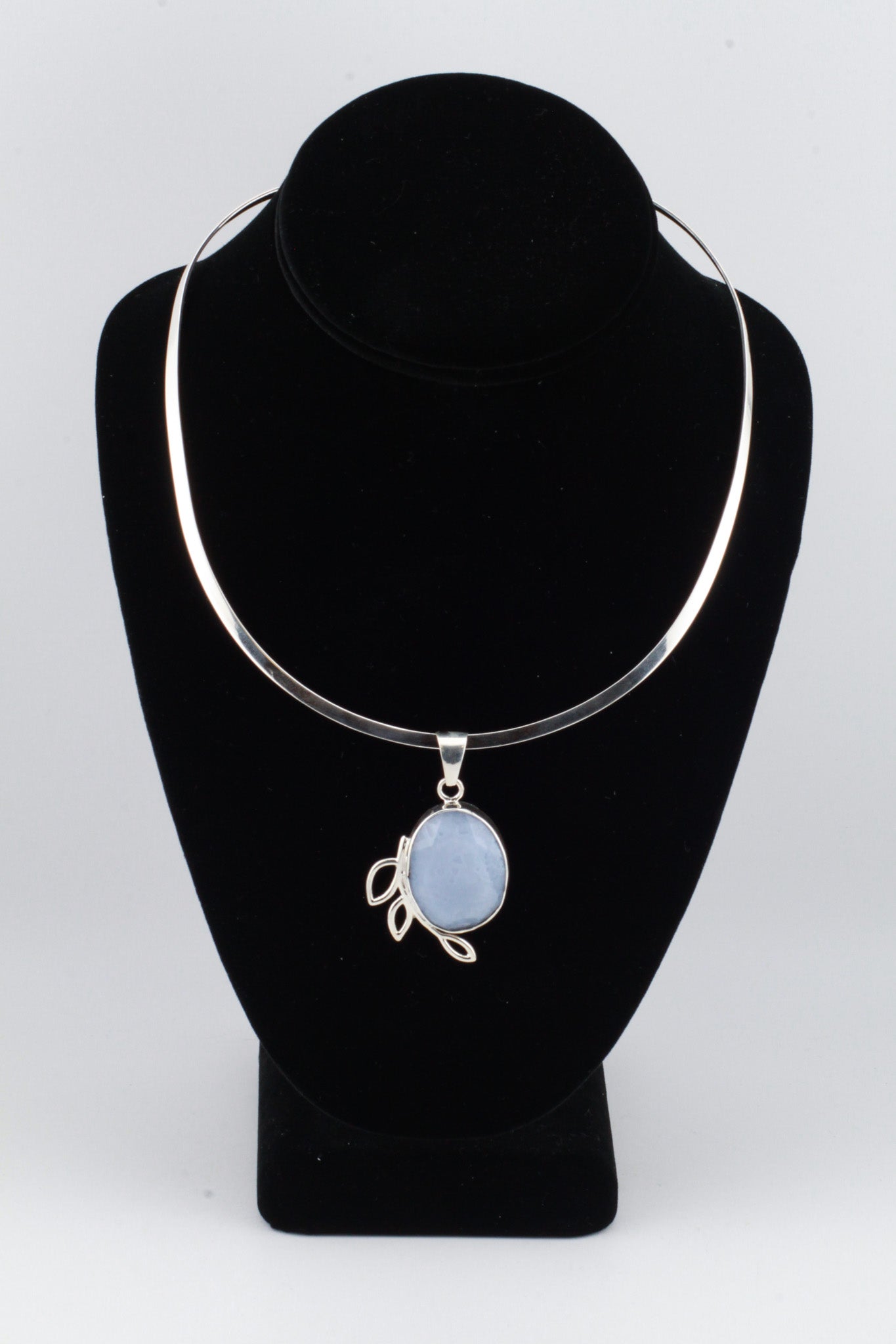 Blue Lace Agate Pendant