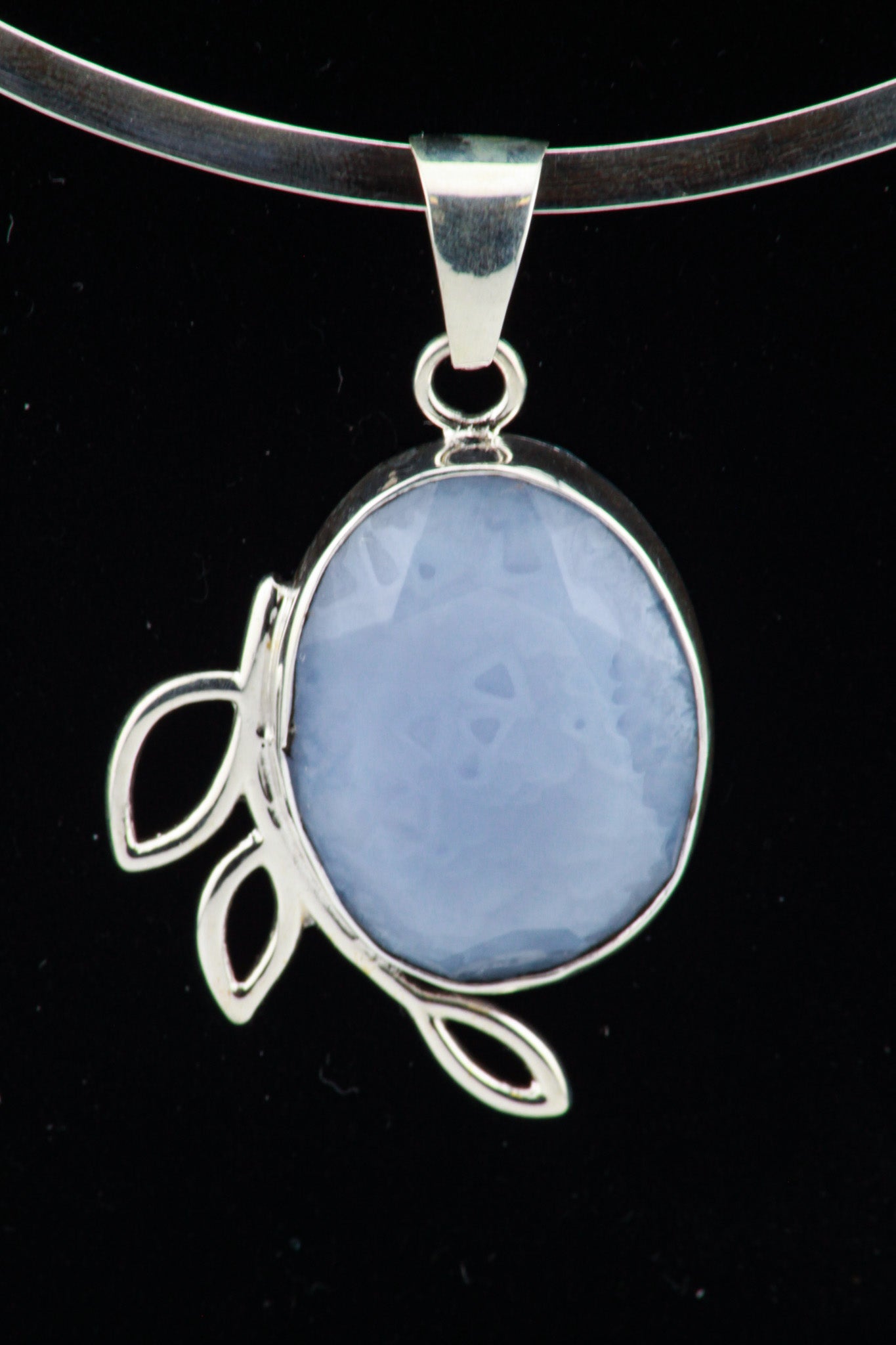Blue Lace Agate Pendant