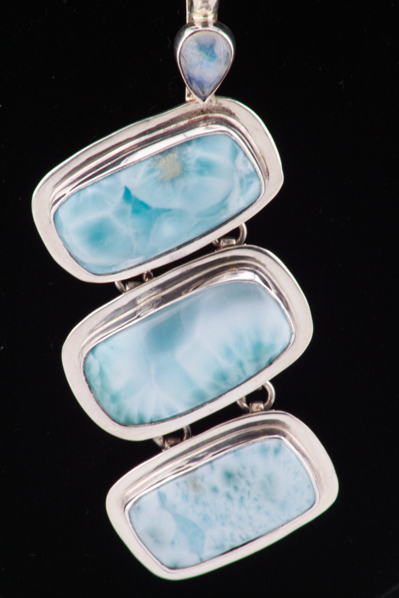 Triple Larimar Pendant