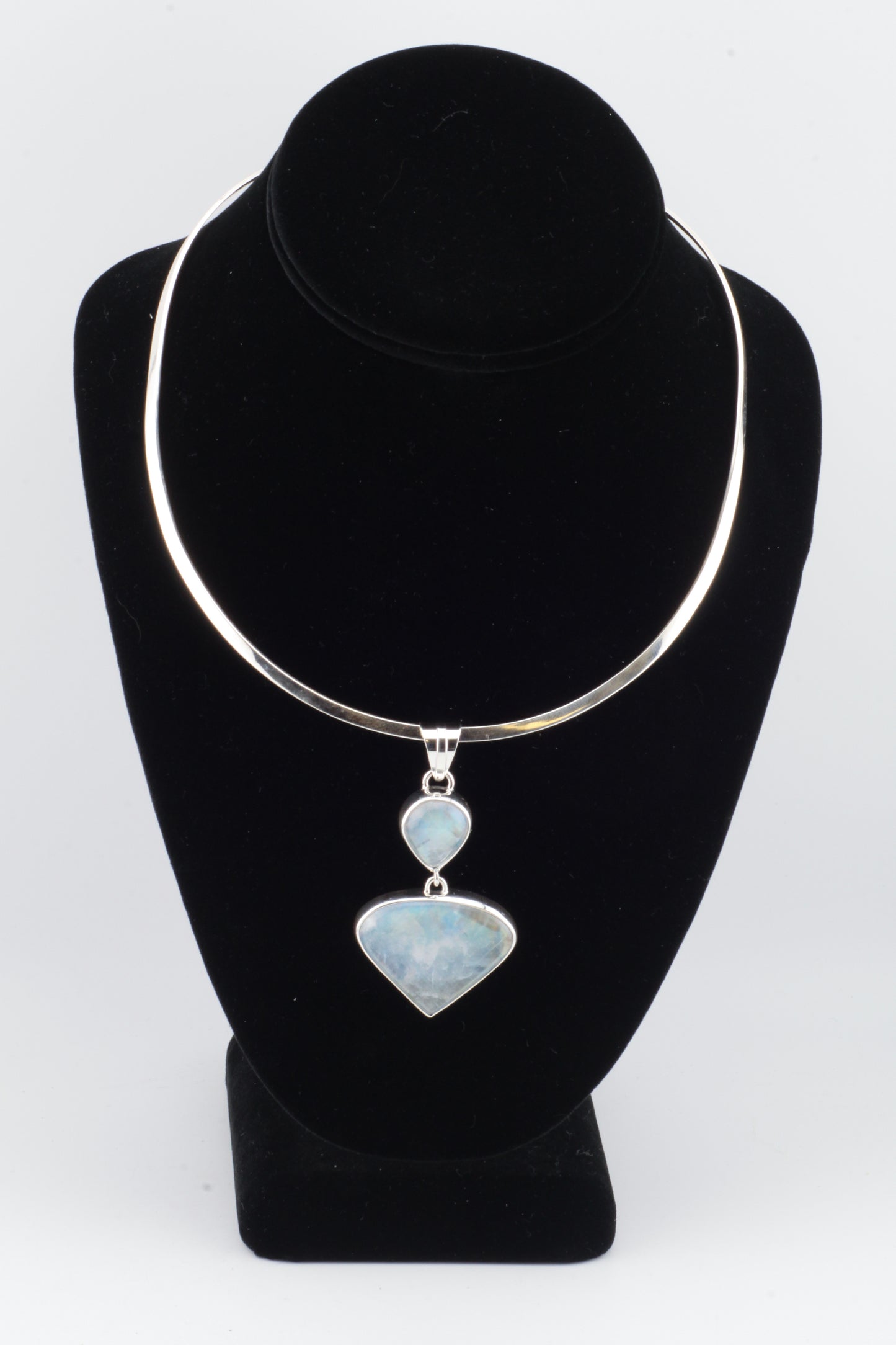 Double Moonstone Pendant
