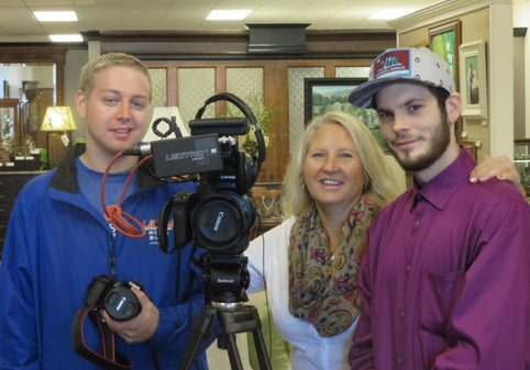 THE COMMERCIAL CAMERA CREW STRIKES A POSE!