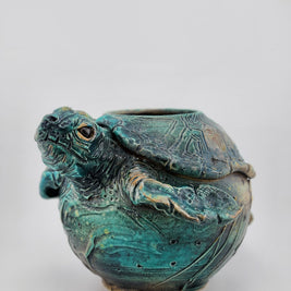 Sea Turtle Vase By Laurie & Dan Hennig