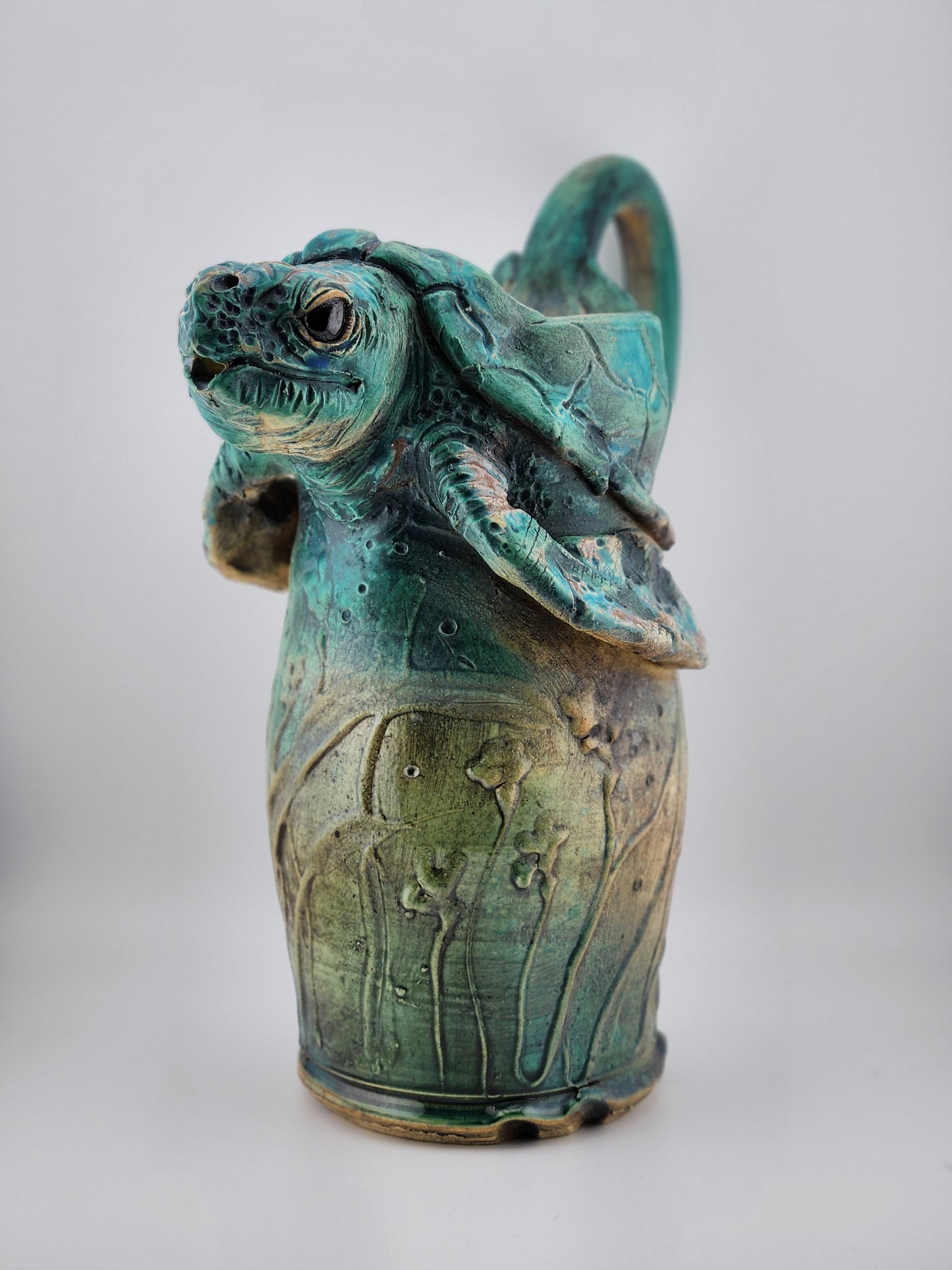 Sea Turtle Pitcher | Painted Finch Gallery
