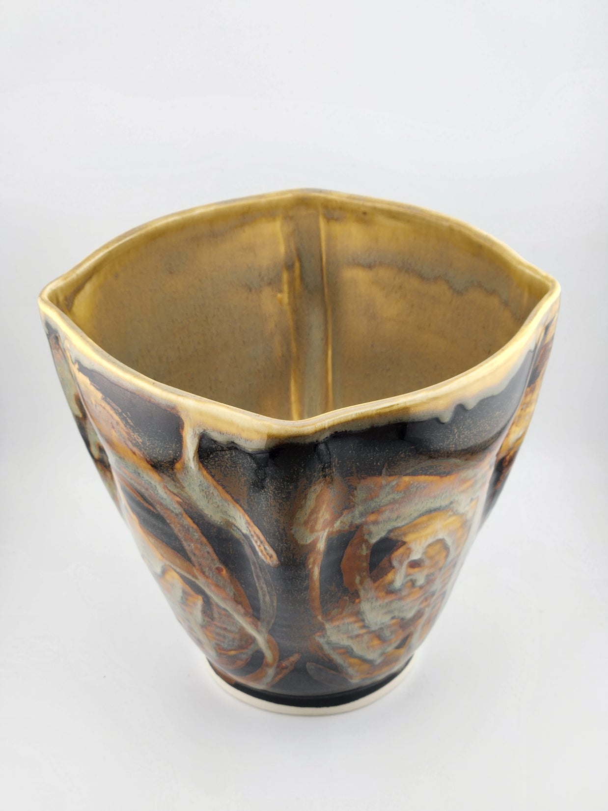 Square Bowl Spiral Leopard
