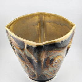 Square Bowl Spiral Leopard