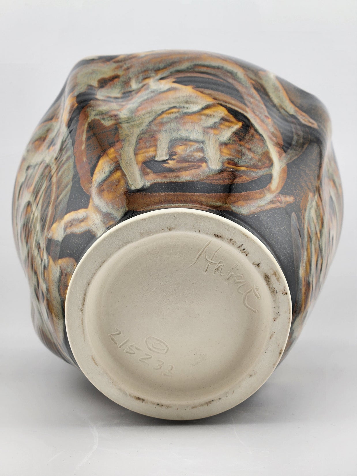 Square Bowl Spiral Leopard