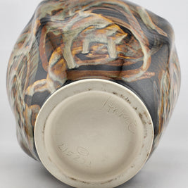 Square Bowl Spiral Leopard