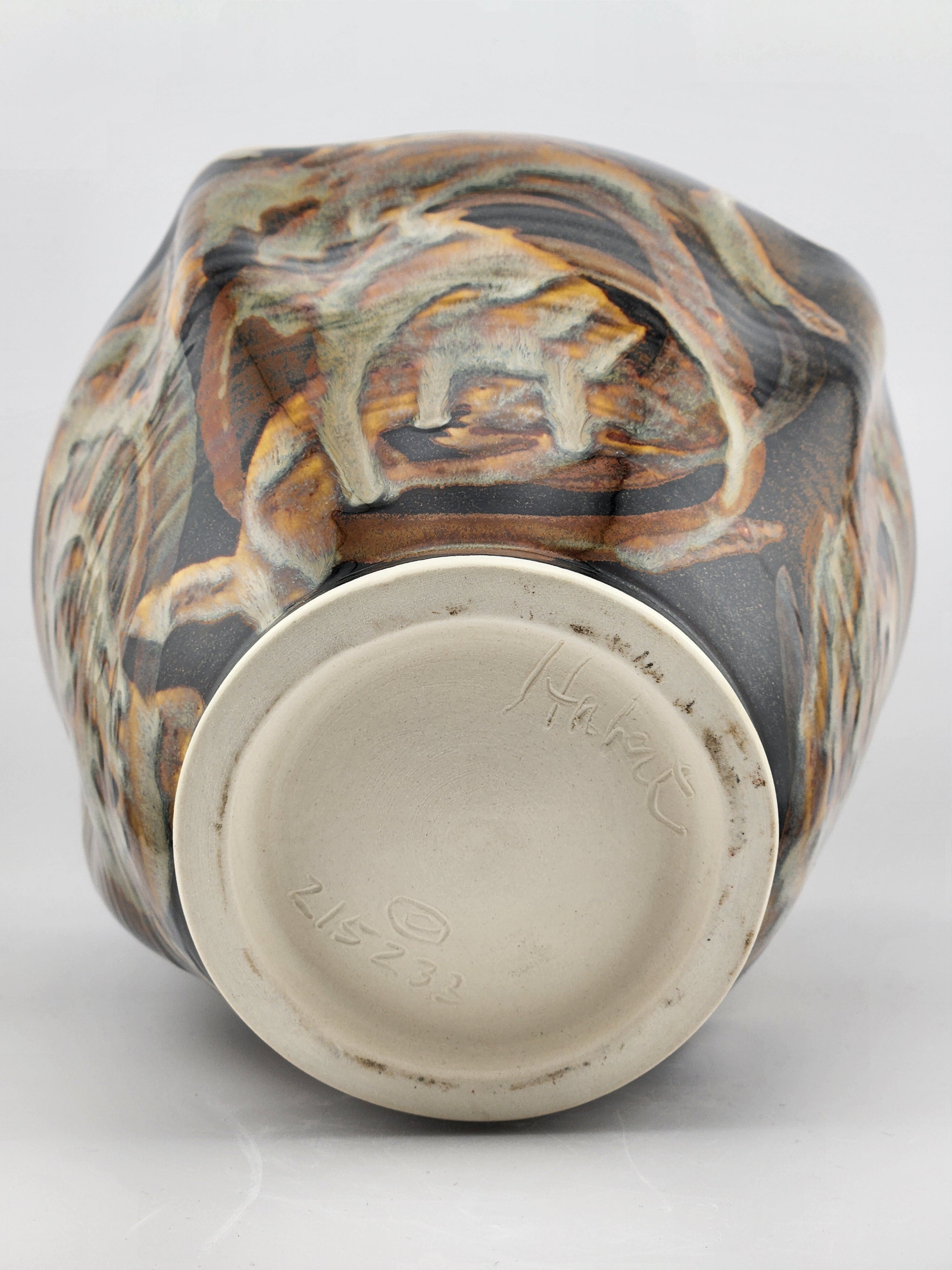 Square Bowl Spiral Leopard