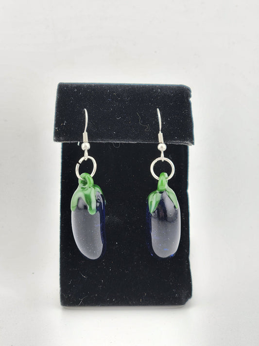 Eggplant Earrings