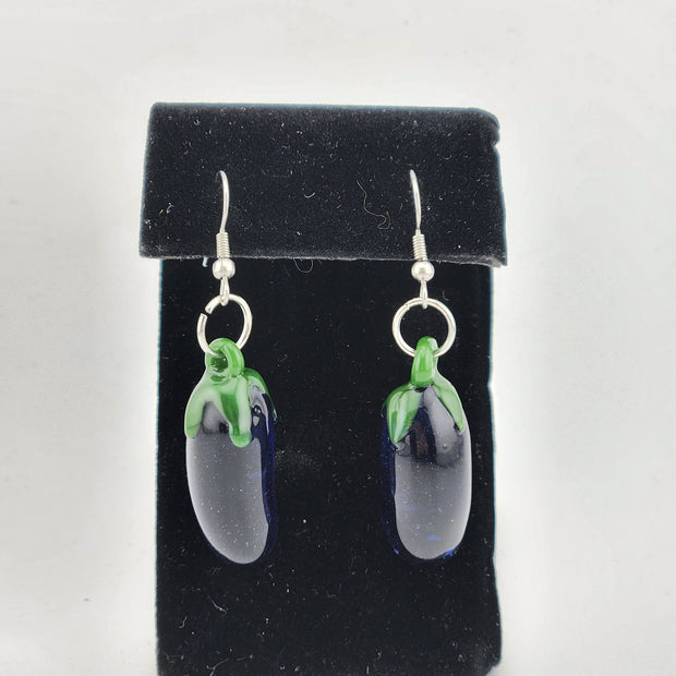 Eggplant Earrings