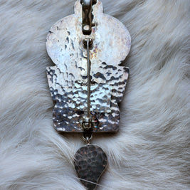 Painted Dragonfly Turquoise Pendant/Pin