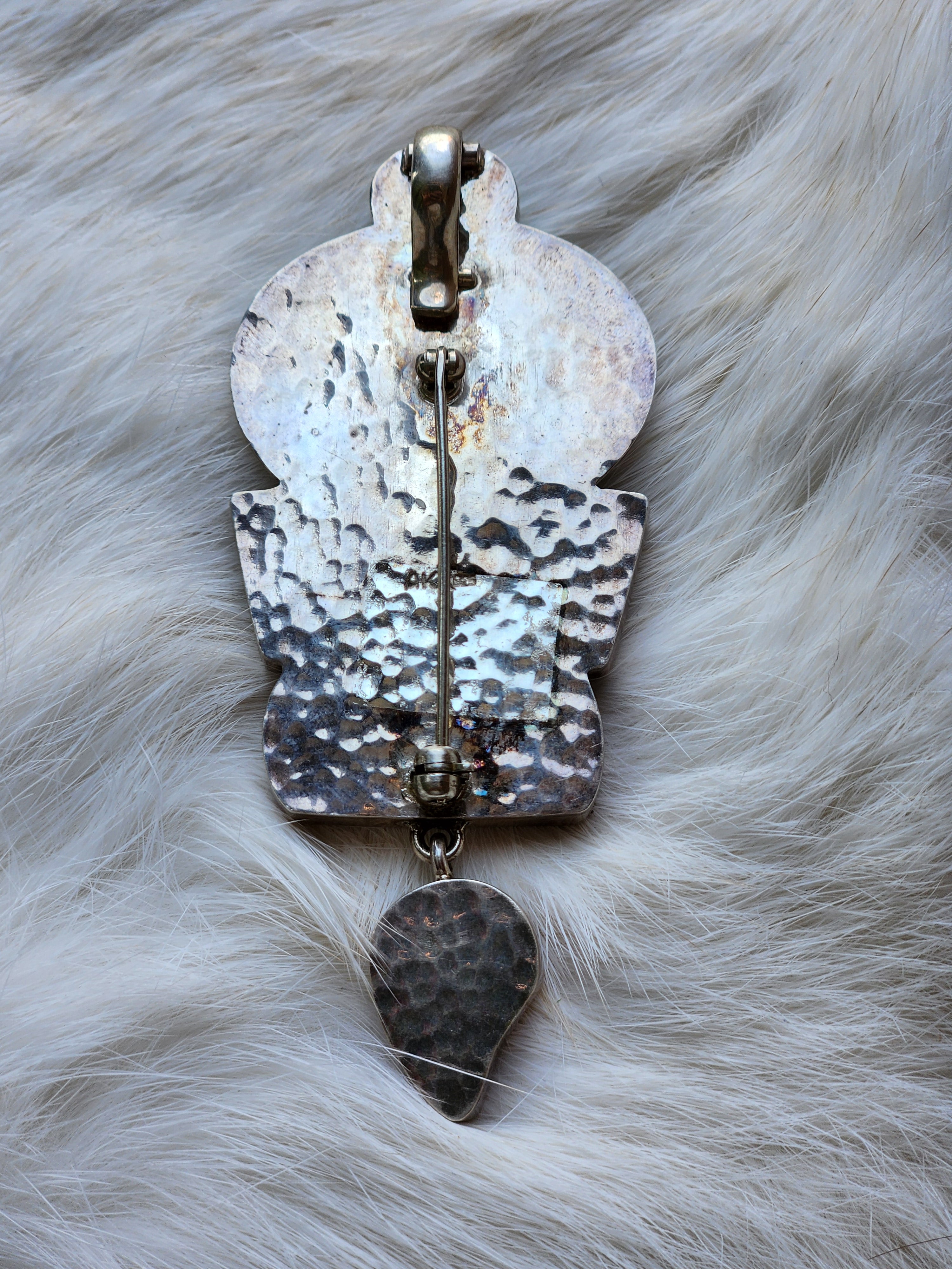 Painted Dragonfly Turquoise Pendant/Pin