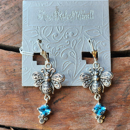 Bee Blue Topaz Earrings
