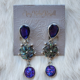 Abalone Flower Earrings