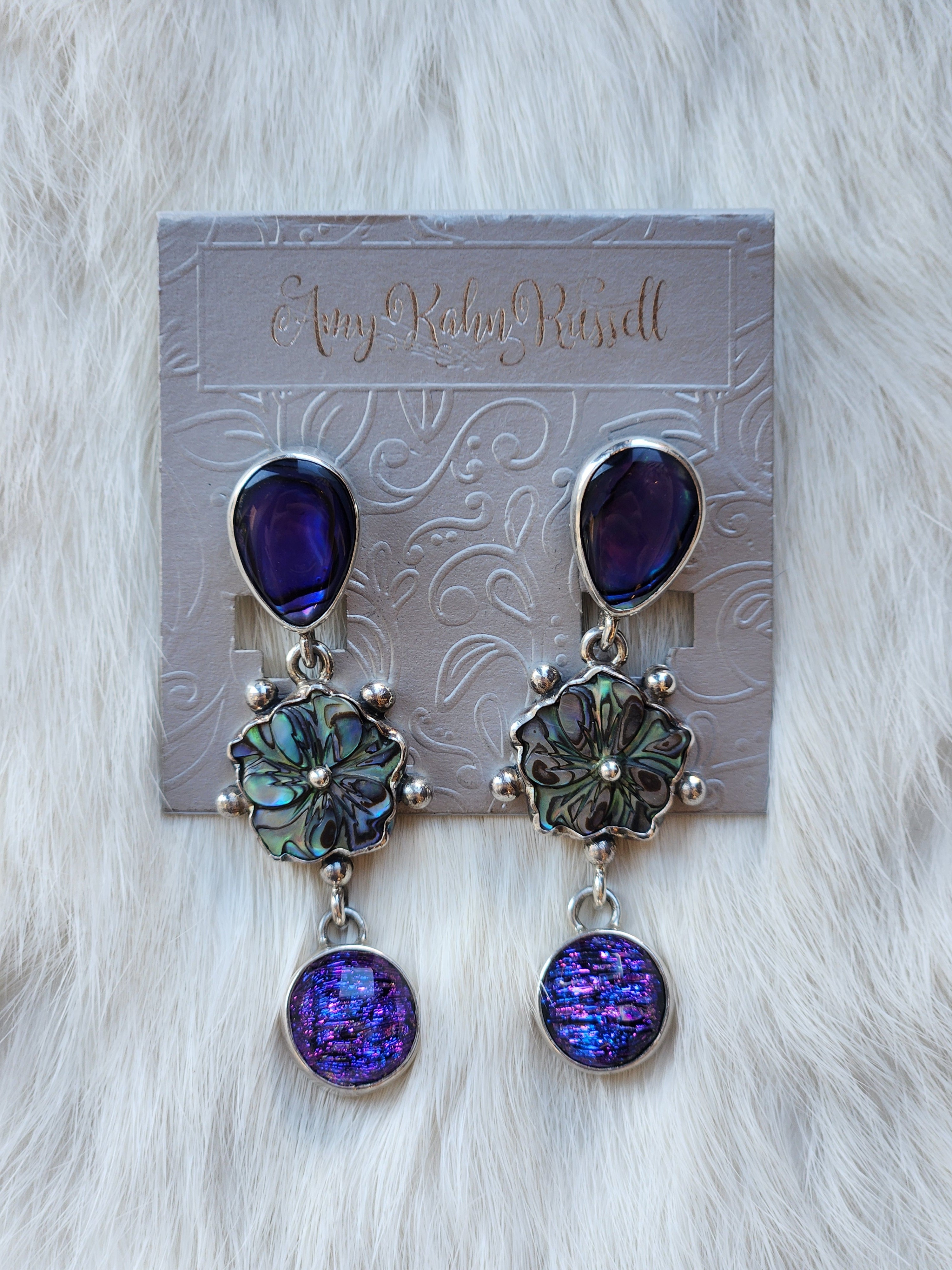 Abalone Flower Earrings