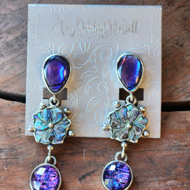 Abalone Flower Earrings