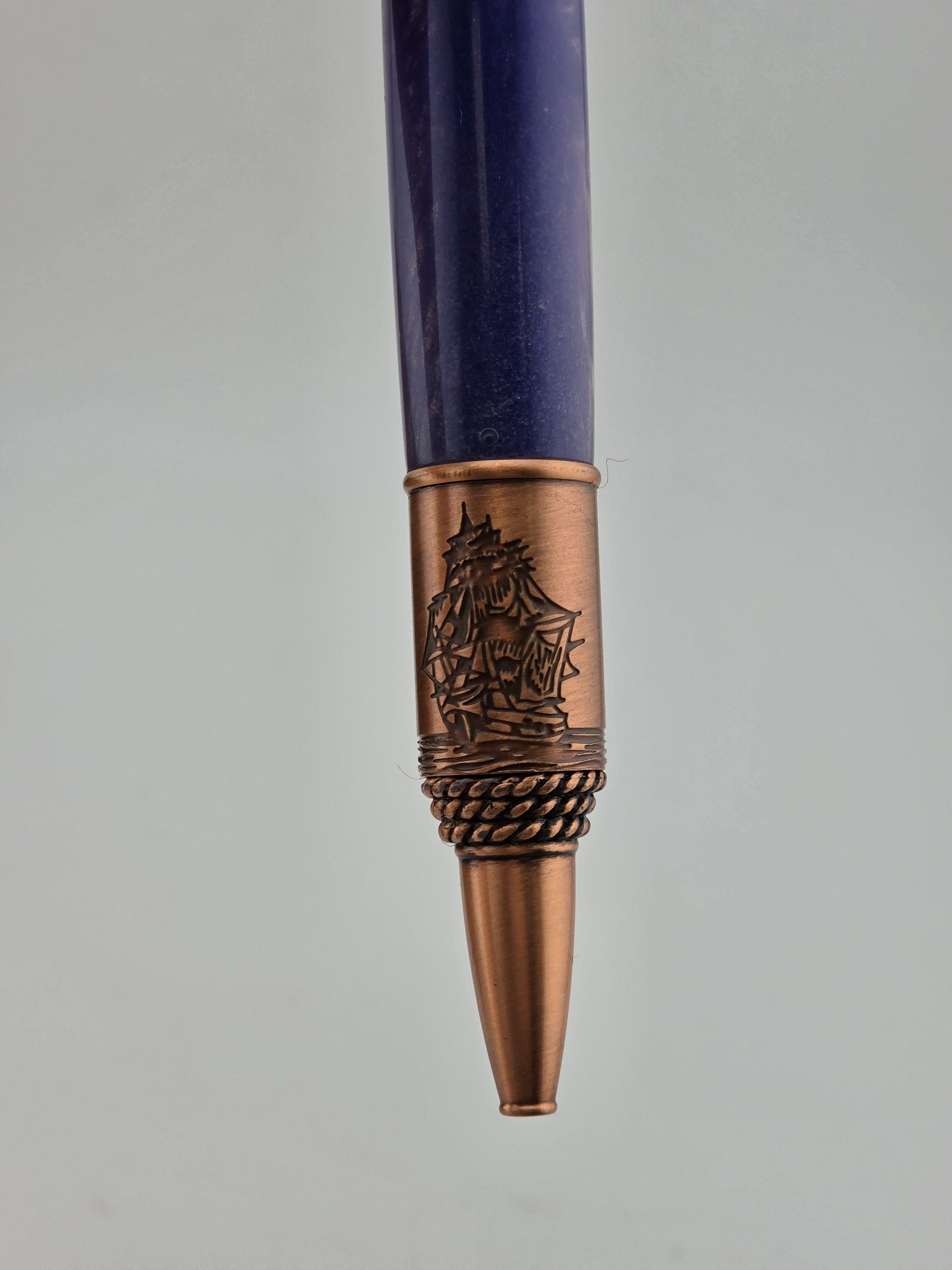 AS-16PCN Purple/Copper Nautical Pen