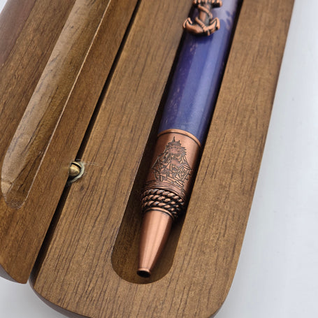 AS-16PCN Purple/Copper Nautical Pen