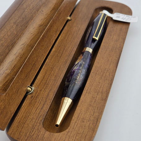 AS-17PGSP Purple/Gold Slim Pen