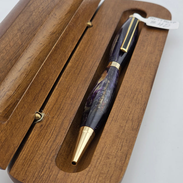 AS-17PGSP Purple/Gold Slim Pen