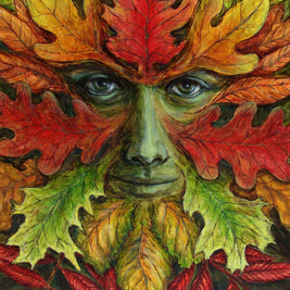Autumn Green Man Print