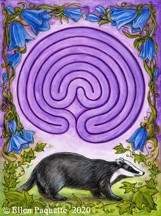 Badger's Labyrinth Print
