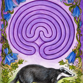 Badger's Labyrinth Print