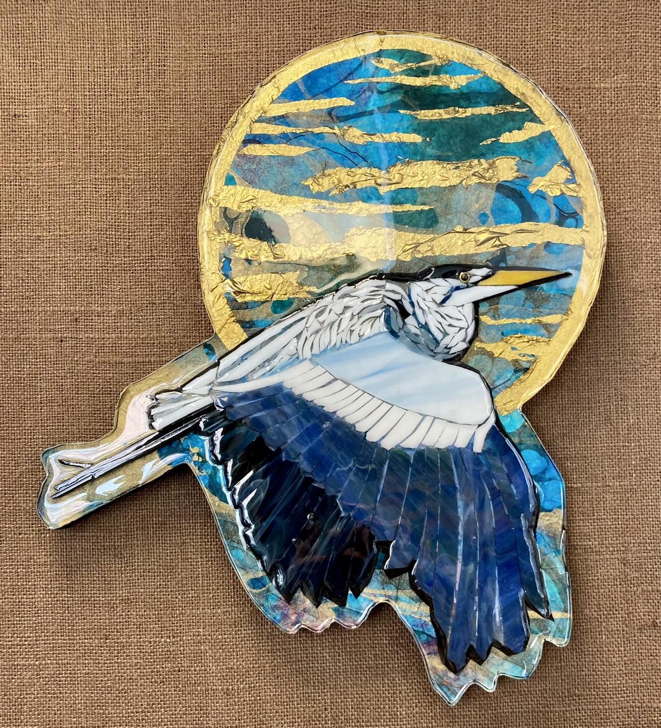 Flying Heron