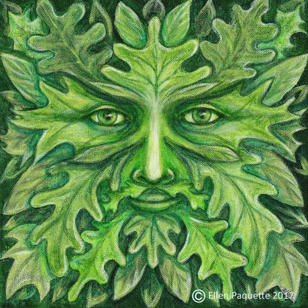 Green Man I Print