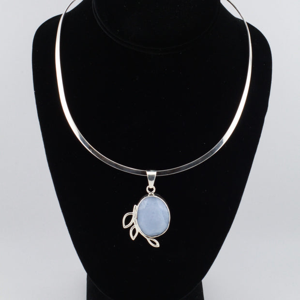 Blue Lace Agate Pendant