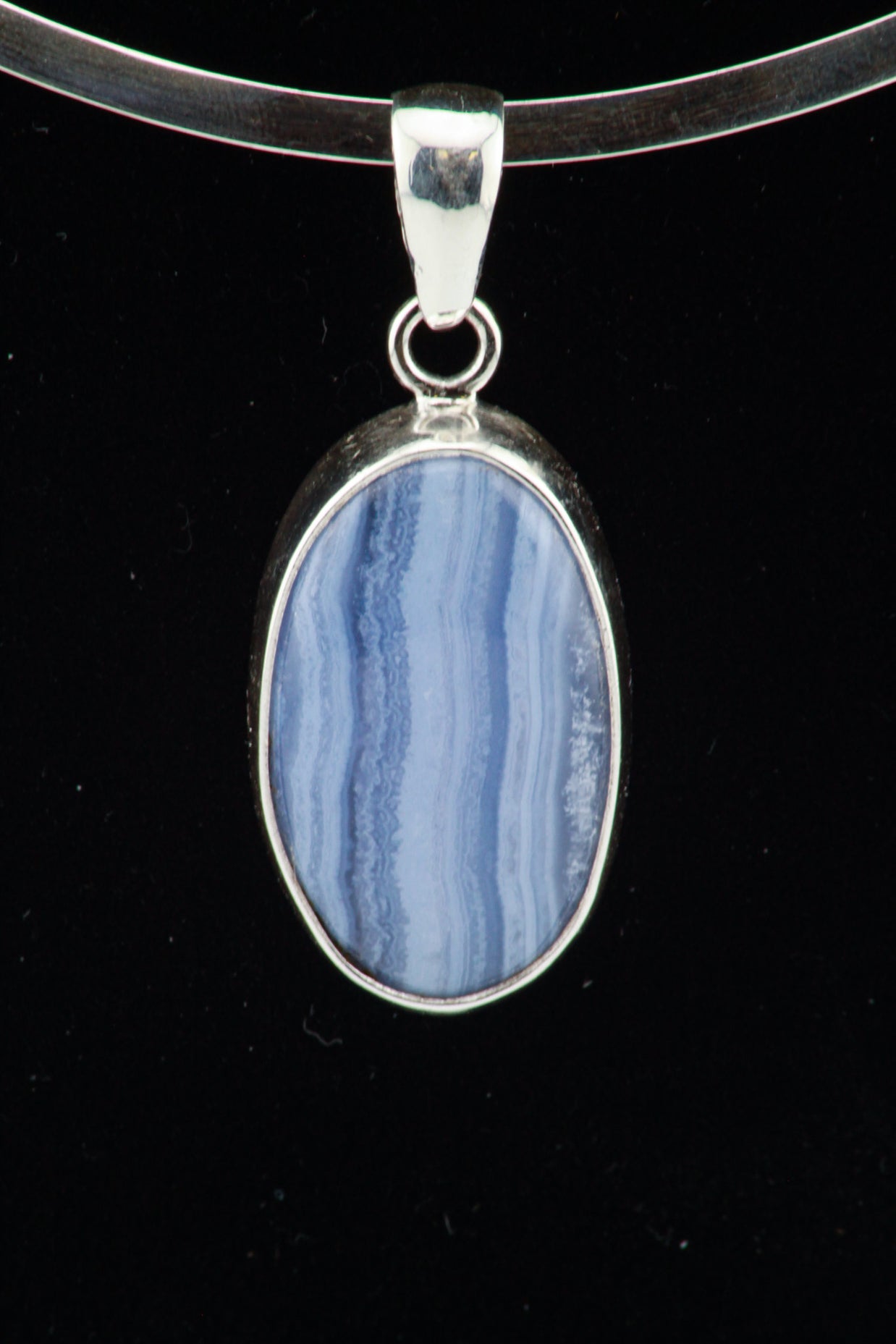 Blue Lace Agate Pendant