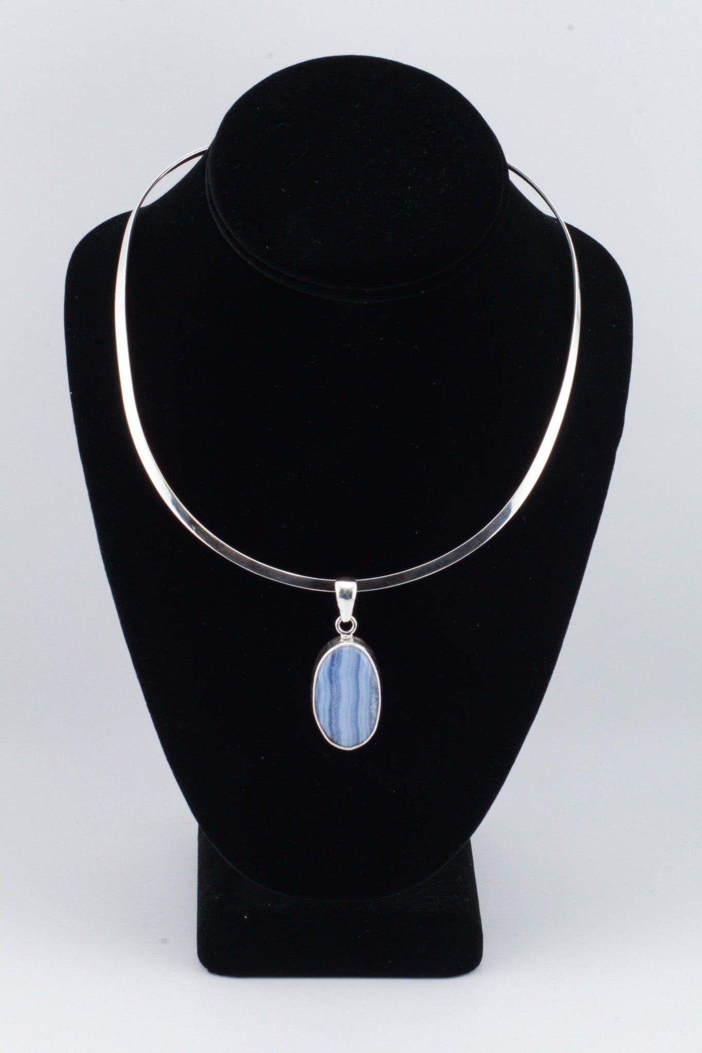 Blue Lace Agate Pendant