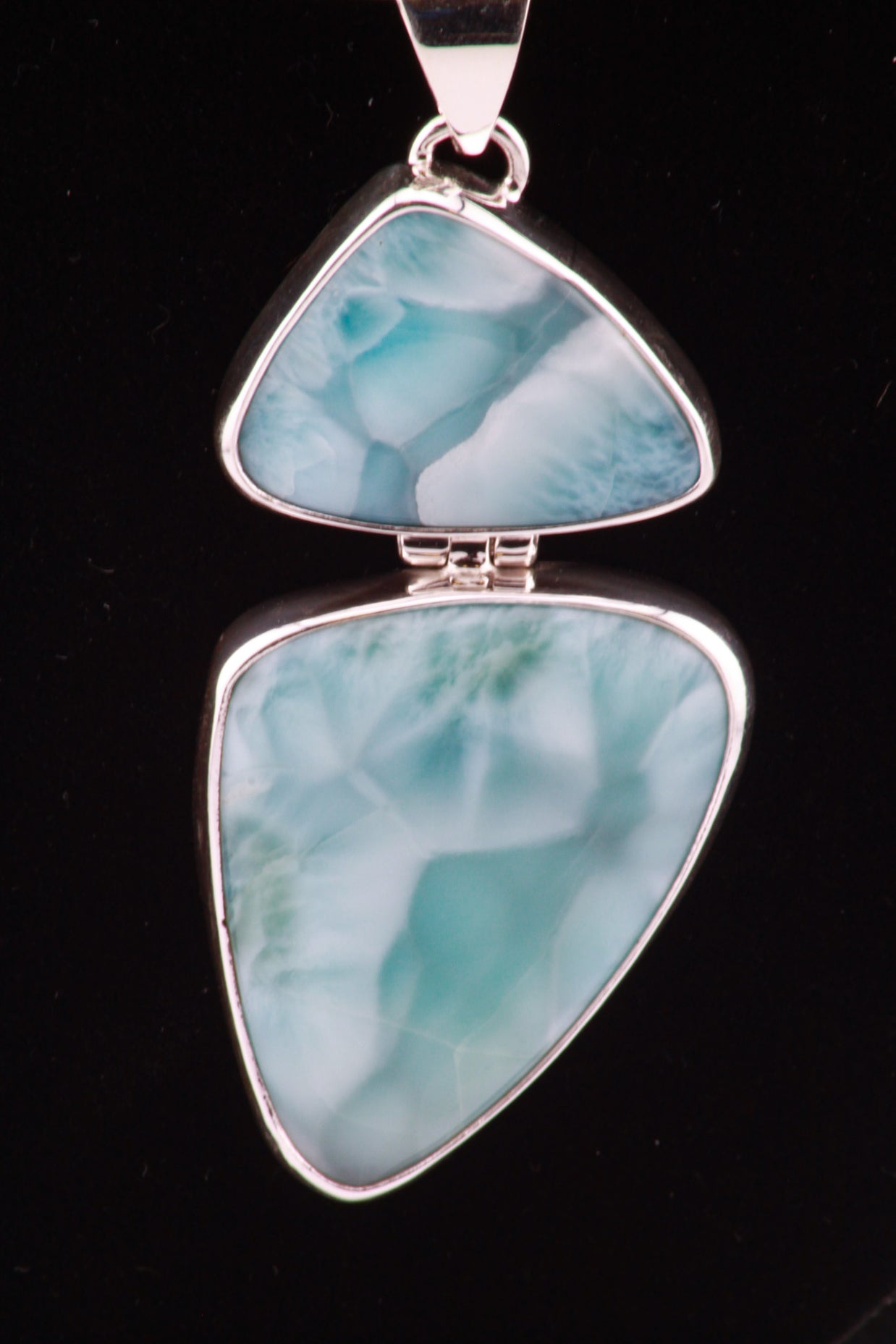 Double Larimar Pendant