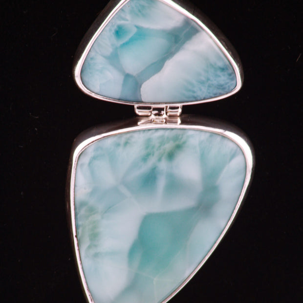 Double Larimar Pendant