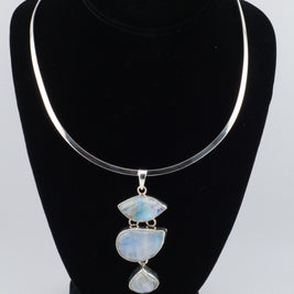 Triple Moonstone Pendant