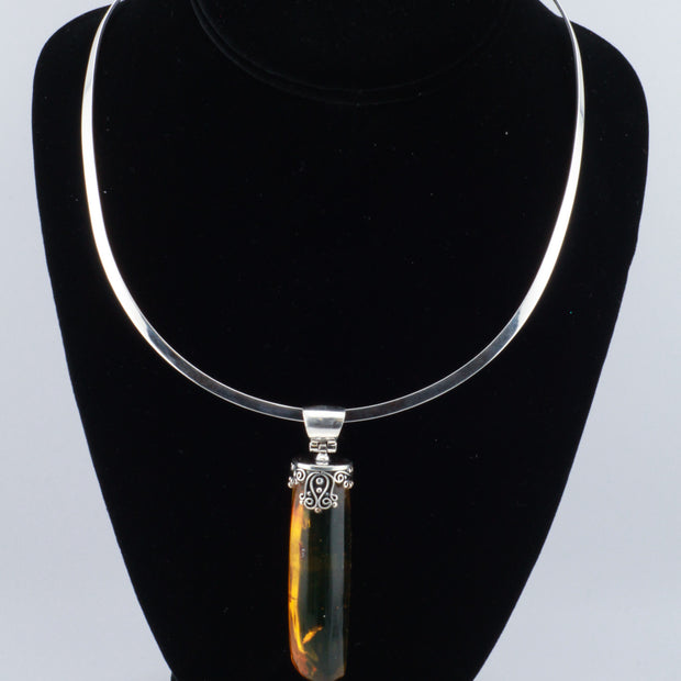 Amber w/Insects Pendant