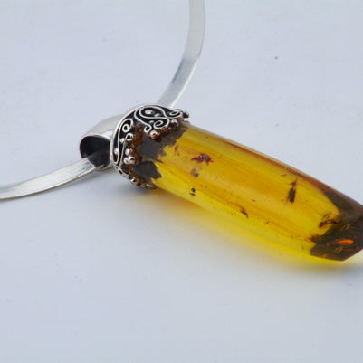 Amber w/Insects Pendant