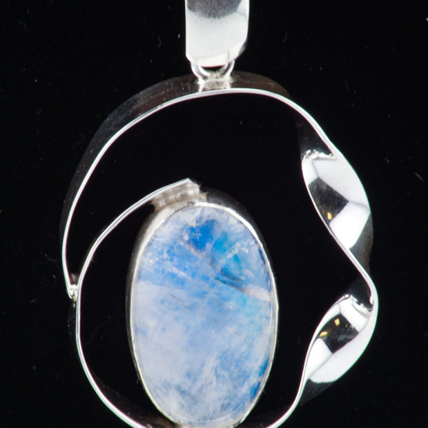 Wrapped Moonstone Pendant