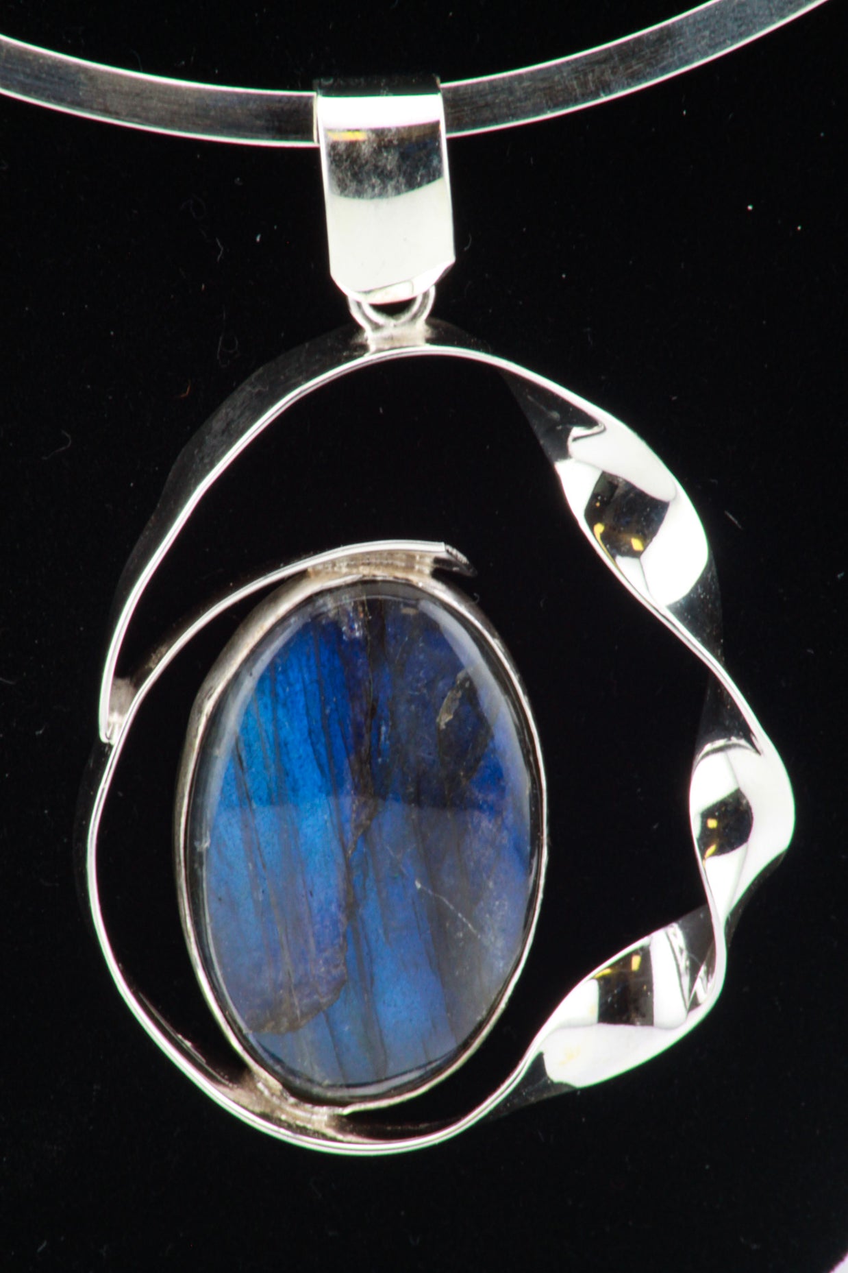 Free-Form Labradorite Pendant