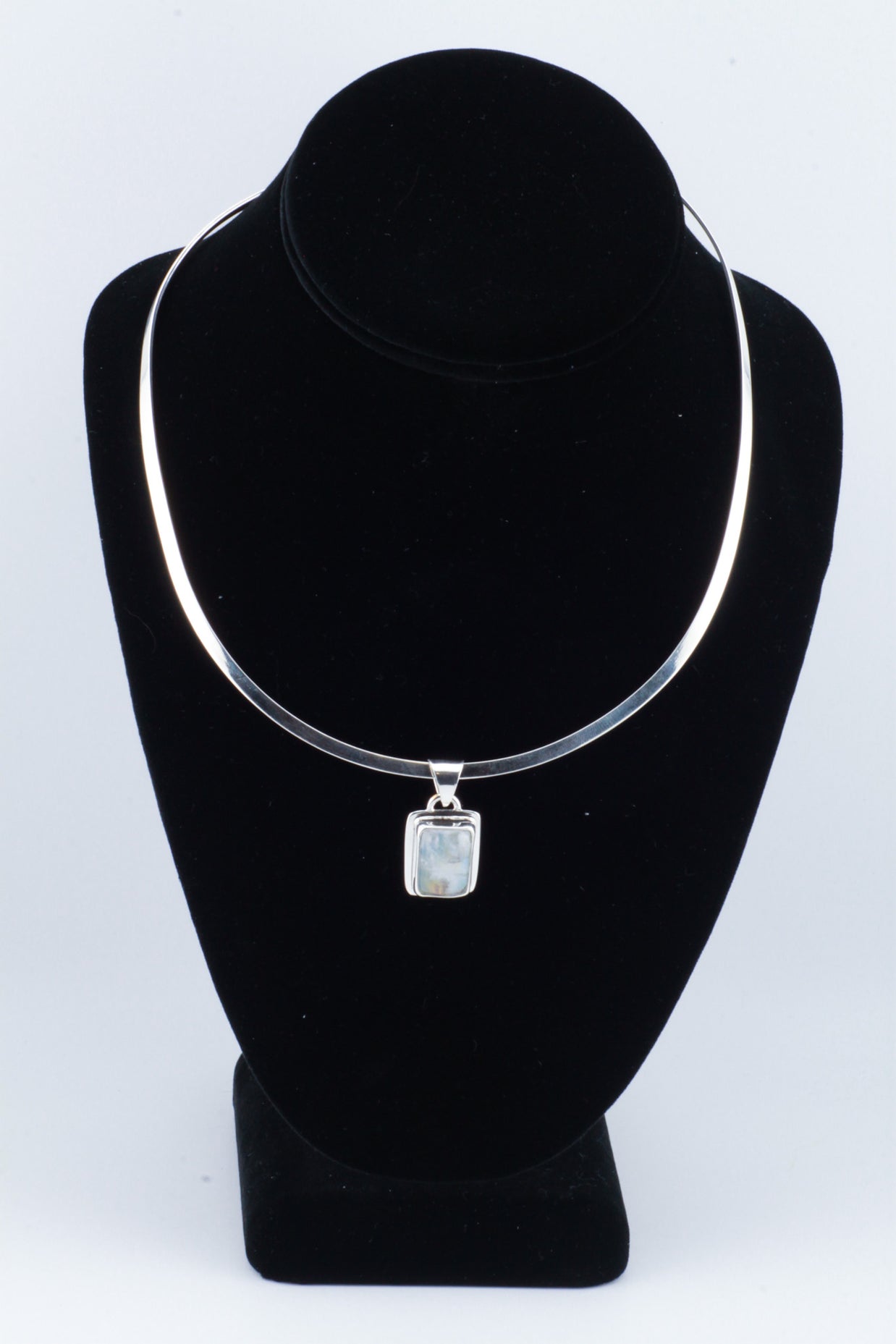 Square Moonstone Pendant