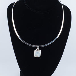 Square Moonstone Pendant