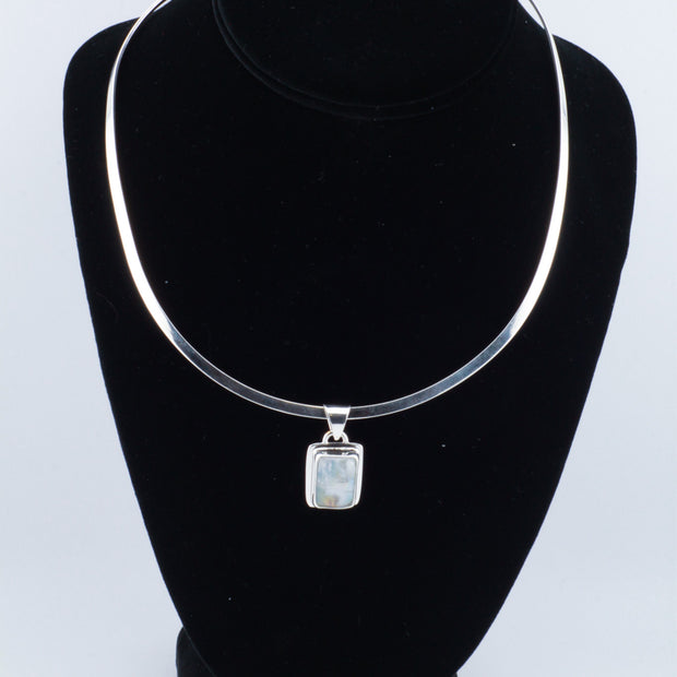 Square Moonstone Pendant