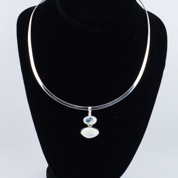 Double Moonstone Pendant