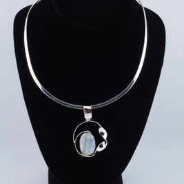 Wrapped Moonstone Pendant