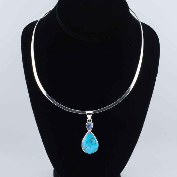 Turquoise/Moonstone Pendant