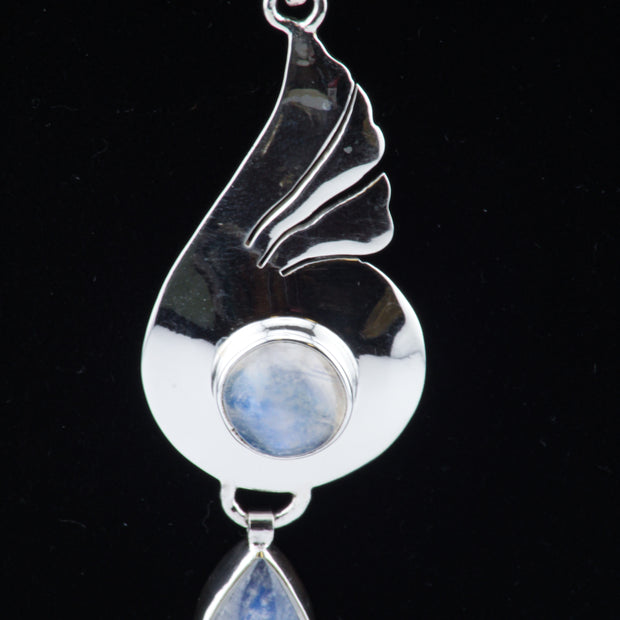 Double Moonstone Pendant