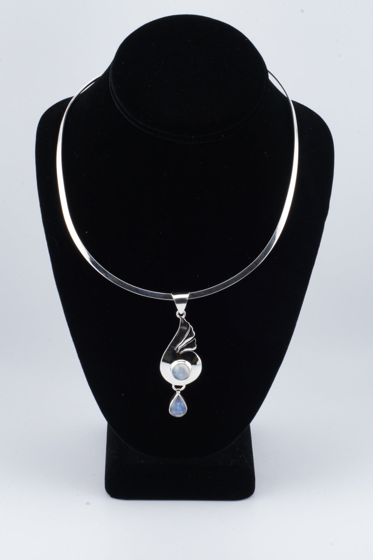 Double Moonstone Pendant