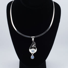 Double Moonstone Pendant